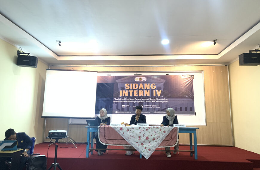 Pelaksanaan Sidang Intern IV FMIPA Unesa 2025 untuk Pengesahan Peraturan PEMIRA