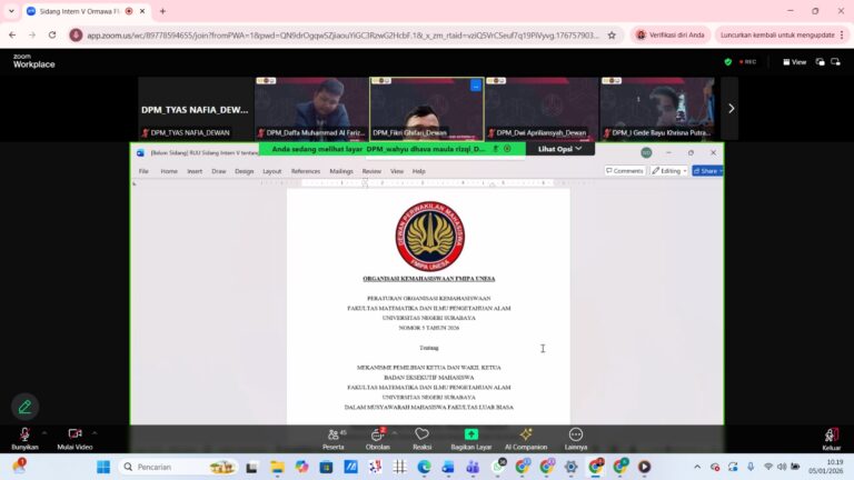 Sidang Intern V 2026: Merumuskan Arah Pemilihan BEM melalui MMF-Lub